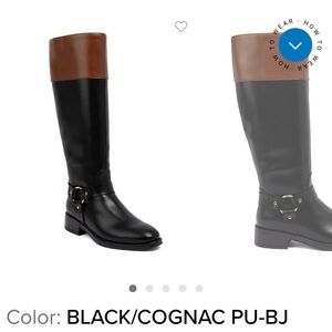 Sugar Mindle Ridge Black and Cognac Boots